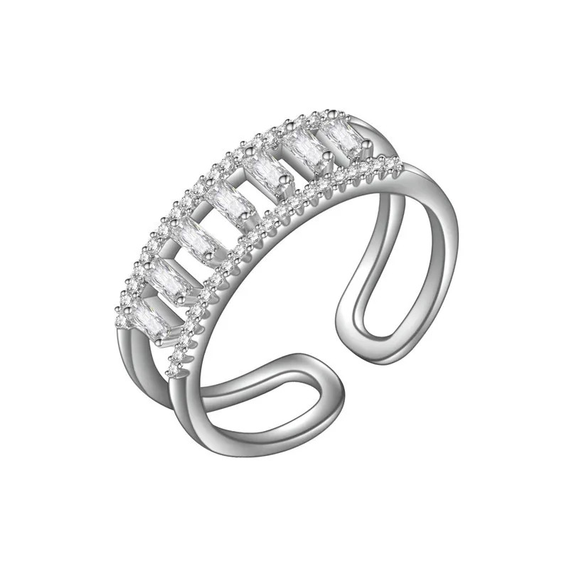 Cubic Zirconia Rings LR0036 - Montreal Local Stock