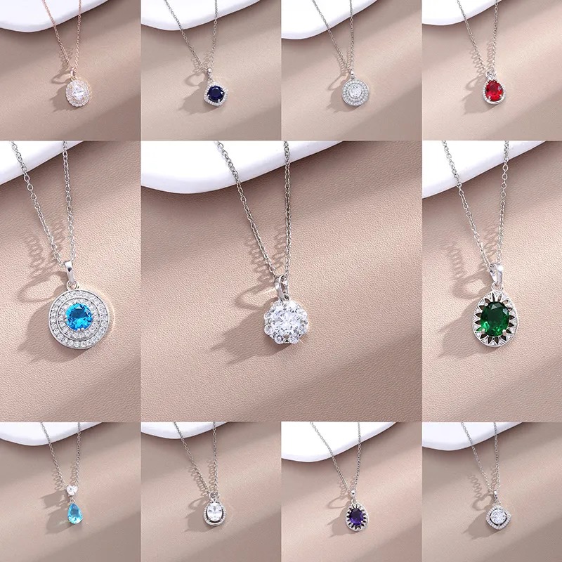 Waterdrop Heart-shaped Cubic Zirconia Pendant Necklace - Montreal Local Stock